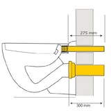 thumbnail of Haas Wand-WC-Anschlussgarnituren - 300 mm lang, verschweißbar DN 90/110