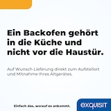 thumbnail of Exquisit Einbaubackofen, Backofen Einbaugerät Silber, 62 L Garraum, Einfache Bedienung, Backofen klein, EBE 555-1.1