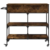 thumbnail of vidaXL Keukentrolley 105x42x95 cm bewerkt hout gerookt eikenkleurig