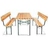 thumbnail of Bierzeltgarnitur Franz II, 3-teilig, klappbar, mit Rückenlehnenbraun