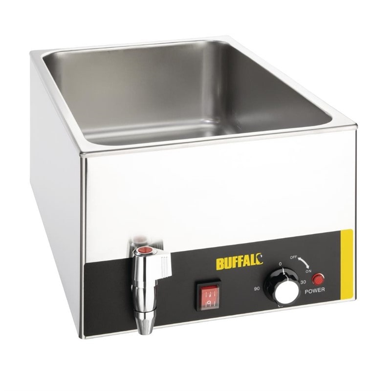 Bain-marie inox 20 Litres, GN 1/1, avec vidange 1200 W, 220 V - MONO