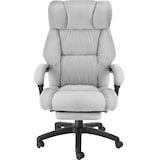 thumbnail of tectake Chaise de bureau JILIEN avec repose-pieds et revêtement en velours - gris - 406162