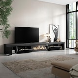 thumbnail of TV-Meubel, Lowboard, Woonkamer, Eetkamer, 368x35x45cm, Elektrische haard XXL, Moderne stijl, Zwart _ 514_1161