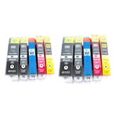 thumbnail of 10x Tintenpatronen kompatibel f. Canon Pixma MG-5650 ersetzt Canon PGI-550 und CLI-551 Tintenpatronen