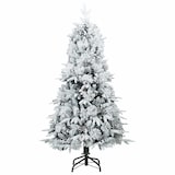 thumbnail of vidaXL Kunst Kerstboom met Geveerde Takken, Sneeuw Bedekt Wit 120 cm