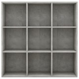 thumbnail of vidaXL Bücherregal Betongrau 98x30x98 cm Holzwerkstoff