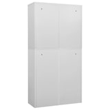 thumbnail of vidaXL Büroschrank Hellgrau 90x40x180 cm Stahl