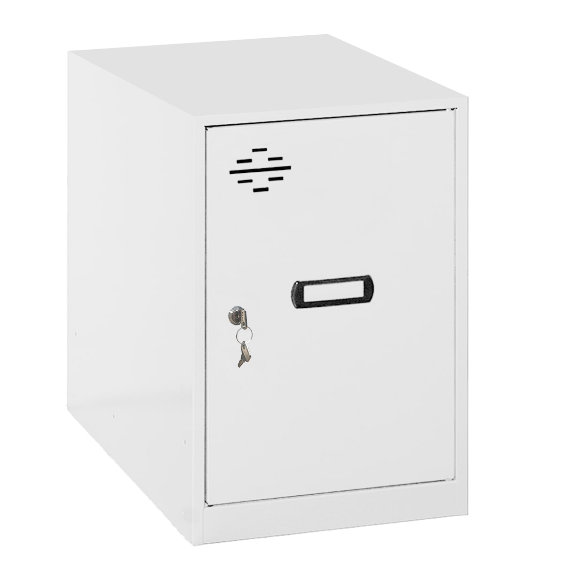 SimonRack Armadietto Piccolo Spogliatoio in metallo Bas 475x300x500, 1 Porte, Bianco - Simonlocker