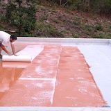 thumbnail of Rollo Geotex blanco 1m x 100m - Geotextil tejido de refuerzo para trabajos de impermeabilización