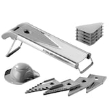 thumbnail of STONELINE® Gemüsehobel 9-teilig, Gemüseschneider Obst Gemüse | V-Hobel 5 Schnittarten