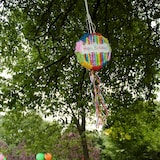 thumbnail of Relaxdays Pinata Geburtstag "Happy Birthday", Geburtstagspinata zum selbst Befüllen, Piñata Kinder, DxT: 32 x 9 cm, bunt
