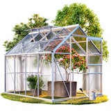 thumbnail of Gardebruk Aluminium Gewächshaus 4,75m² 250x190cm