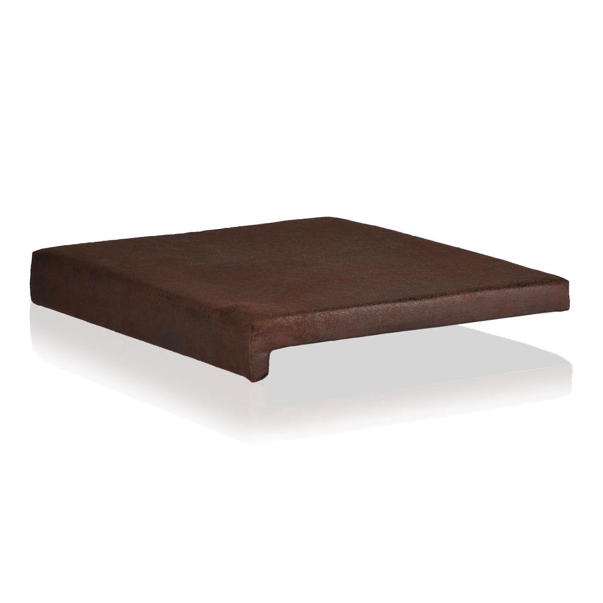 Lycce Bankauflage BRAUN Klemmkissen Sitzkissen mit 1 Leiste 35cm Klemmtiefe Wildlederoptik zb. für Gastraum, Stühle, Bänke etc