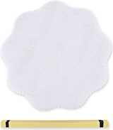 thumbnail of Zitronenserviertuch "Lemon Wrap" aus Baumwolle Ø 22 cm Weiss-Gelb 100 Stück