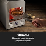 thumbnail of Hannibal Hochtemperaturgrill Indoor 2.200W 850°C Edelstahl silber Edelstahl