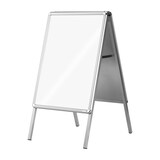 thumbnail of Magnetoplan Plakatständer Kundenstopper SP - DIN A2 - 46,5cmx64,2cm - wetterfest mit integriertem Wasserablauf -Silber