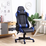 thumbnail of Fauteuil de bureau Gaming Racer professionnel Bleu, inclinaison et hauteur réglable