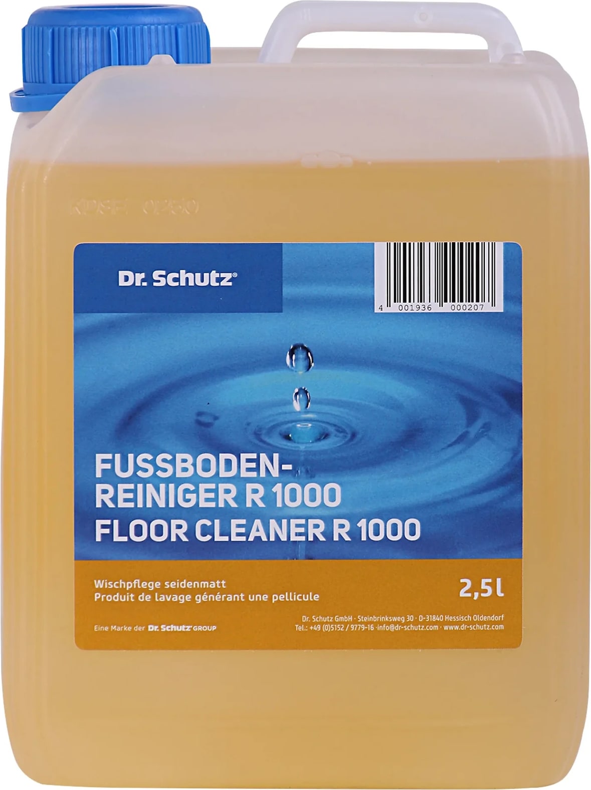 DR. SCHUTZ Fußbodenreiniger R 1000 2,5 Liter Wischpflege für 2500m²