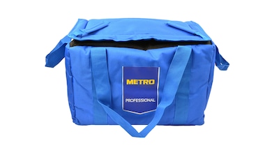 METRO PROFESSIONAL Bolsa isotérmica, polietileno/poliéster, 35 x 52 x 35 cm, 65 L, azul