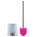 thumbnail of LOOMAID WC-Bürste Silikonkopf Edelstahl/pink mit Bürstenhalter