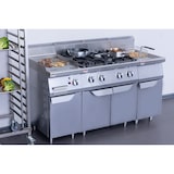 thumbnail of METRO PROFESSIONAL Gasgrillplatte GGG1700, Edelstahl, 40 x 70 x 54.7 cm, Piezozündung, silber