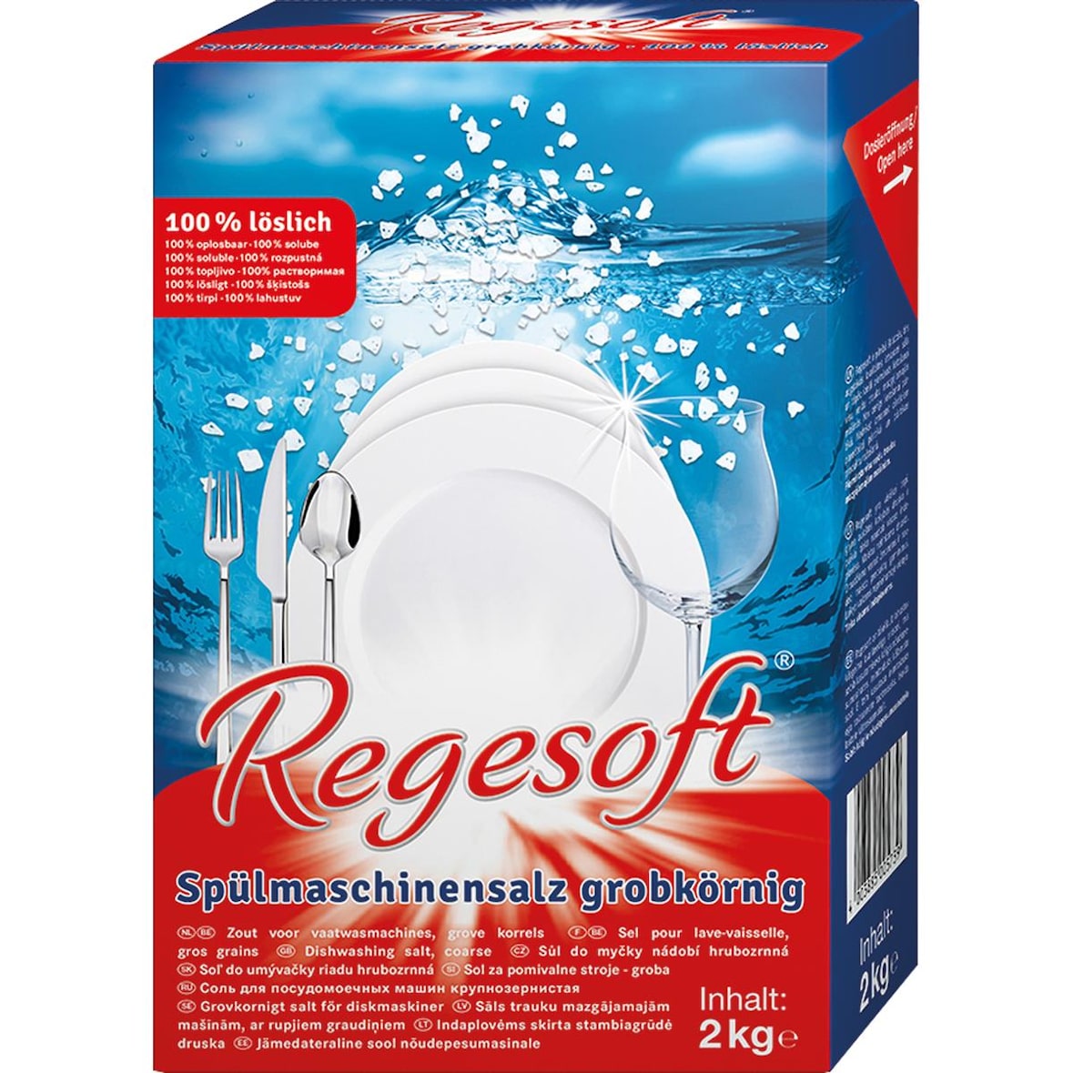 no brand 31612 Regeneriersalz Regesoft 2 kg grob für Geschirrspülmaschinen pH-Wert 7