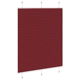 thumbnail of vidaXL Plissee Bordeauxrot 105x150 cm Stoffbreite 104,4 cm Polyester