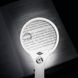 thumbnail of WEDO 2717550 Profi-Lupe Profi Lupe, 3 LEDs, 2, 5x, 4, 5x, 12x Vergrößerung, Linsen-Durchmesser 9 cm, Ergonomischer Griff, inkl. Batterien,