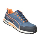 thumbnail of Puma Crosstwist Low S3 HRO SRC blau/orange Sicherheitschuhe Arbeitsschuhe Bauschuhe hoch-Größe-46 EU