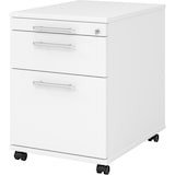 thumbnail of bümö Rollcontainer mit Hängeregistratur, Container abschließbar aus Holz in weiss - Rollwagen für's Büro mit Hängeregister als Schreibtisch