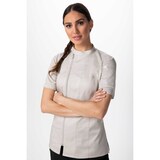 thumbnail of Chef Works® Damenkochjacke VARKALA Flex Serie nachhaltig, Reisverschluss, Beige, Größe XS