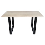 thumbnail of SIT Möbel Esstisch Baumkante 160 cm | Platte 26 mm Akazie hell gekälkt antik | Gestell schwarz | B 160 x T 85 x H 77 cm | 07107-65 | Serie TABLES&CO
