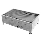 thumbnail of ChattenGlut Professional 4er Holzkohle Bräter Tischgerät Grill mit Einzelne Edelstahlstäbe als Rost 810X530x300mm