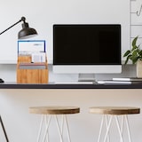 thumbnail of Relaxdays Dokumentenhalter Bambus, 5 Fächer, für Briefe und Unterlagen, Schreibtisch Organizer, HBT 23x24,5x25 cm, natur