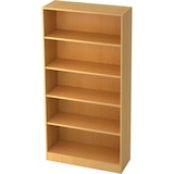 thumbnail of bümö office Regal Buche, Standregal Holz - Aktenregal für Ordner & Bücher, Bücherregal 100 cm breit, 5 OH Regal Wand, Büroregal, Holzregal,