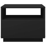 thumbnail of Mesa de centro con luces LED negro 50x49x40 cm