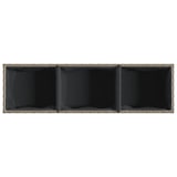 thumbnail of vidaXL Plantenbak met wielen 3 potten 107x32x38 cm poly rattan grijs