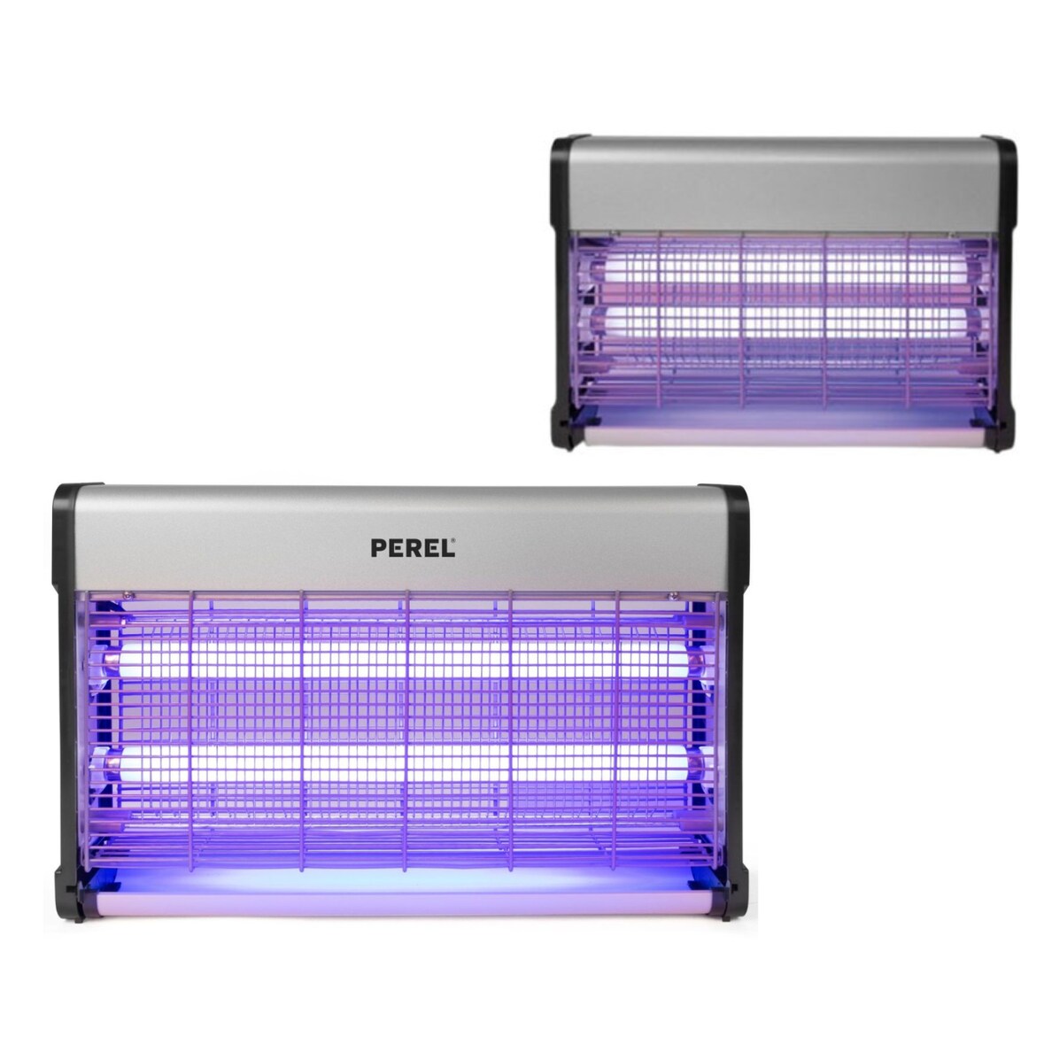 Destructeur D'insectes 30w Anti-moustiques 100m2 + Destructeur 20w 80m2 Usage Non Intensif Perel