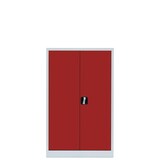 thumbnail of Lüllmann® Flügeltürenschrank, 3 OH, 1200 x 800 x 383 mm, lichtgrau/feuerrot