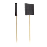 thumbnail of MONOUSO - Pinchos de Bambú con Pizarra 3,5x2,5x9cm (100 Uds)