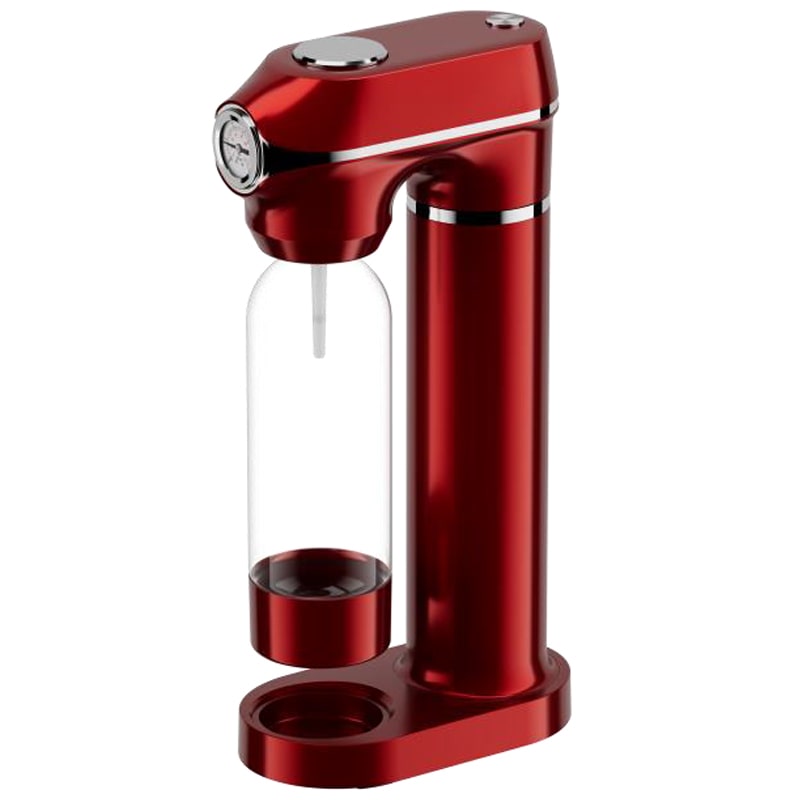 NATURAMIX machine à gazéifier rouge + 2 bouteilles aquabella rouge