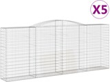 thumbnail of vidaXL Gabionen mit Hochbogen 5 Stk. 400x50x160/180cm Verzinktes Eisen