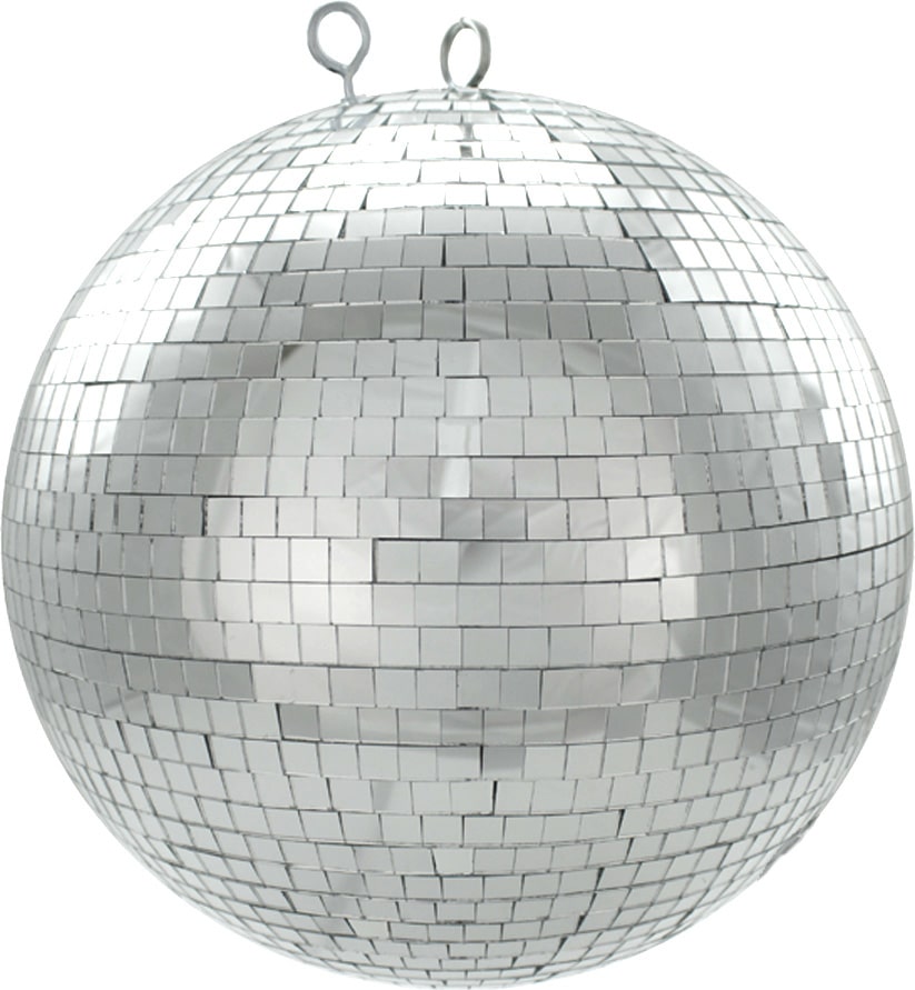 Spiegelkugel 30cm silber Safety Discokugel Mirrorball party Disko Deko