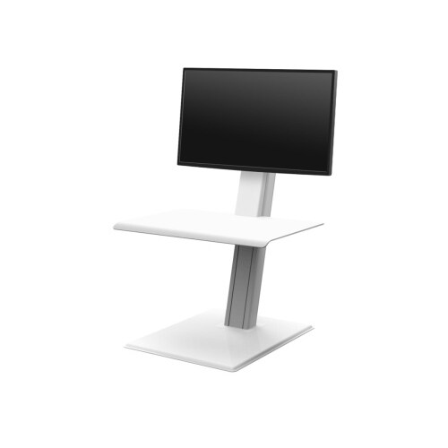 Humanscale QuickStand Eco Single Steh-Sitz Arbeitsplatz (QSE2SMW), weiß