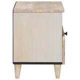 thumbnail of vidaXL Nachttisch 2 pcs Beige 40 x 33 x 46 cm massives Mangoholz