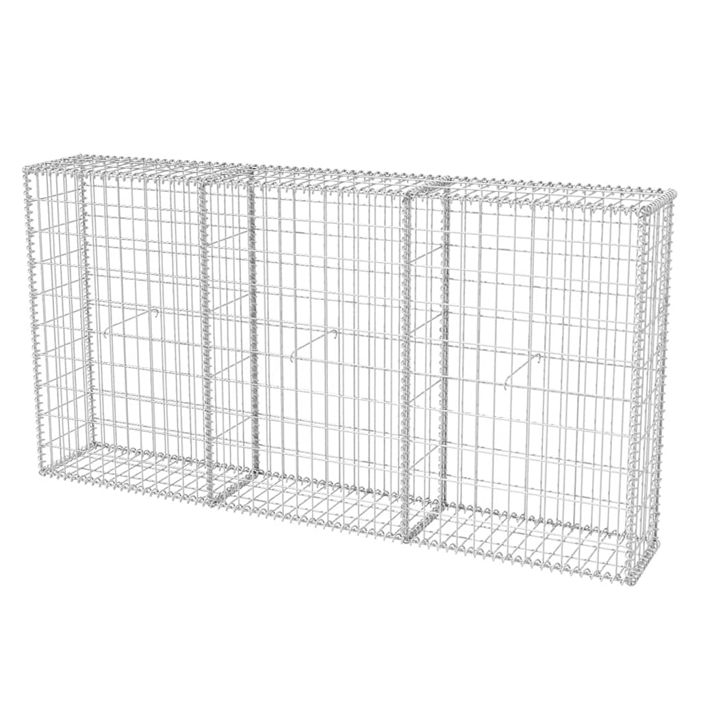 vidaXL Gabionenkorb Stahl 200×30×100 cm