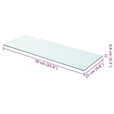 thumbnail of vidaXL Regalboden Glas Transparent 70x25 cm