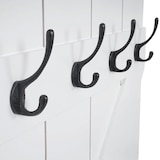 thumbnail of Appendiabiti a parete HWC-D13, appendiabiti, pannello appendiabiti, 6 ganci 91x60cm ~ laccato bianco