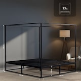 thumbnail of Cama con dosel Batoni 180 x 200 cm