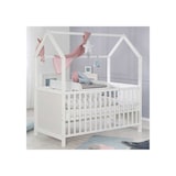 thumbnail of Plan à langer à poser sur lit Roba Style bois peint blanc Matelas gris 49 x 82 x 14 cm ROBA